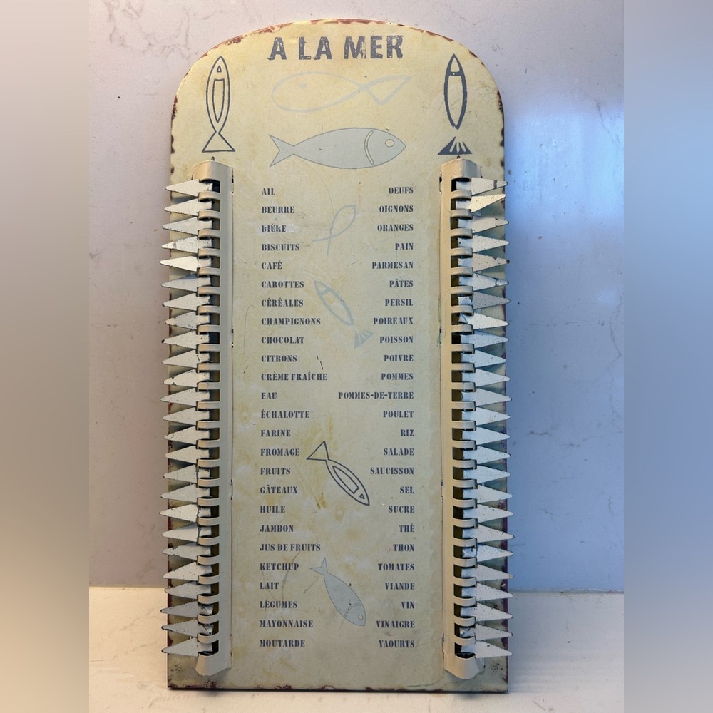 Vintage French Market List Maker
Made in France